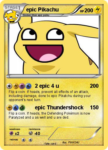 Pokemon epic Pikachu