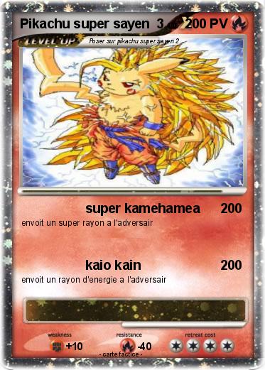 Pokemon Pikachu super sayen  3