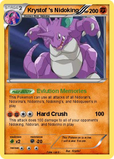 Pokemon Krystof 's Nidoking