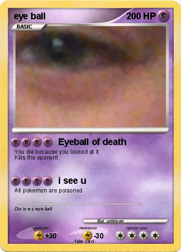 Pokemon eye ball