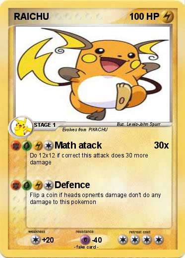 Pokemon RAICHU