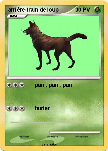 Pokemon arrière-train de loup