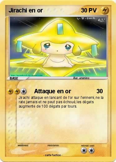 Pokemon Jirachi en or