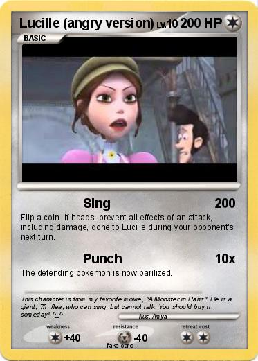 Pokemon Lucille (angry version)