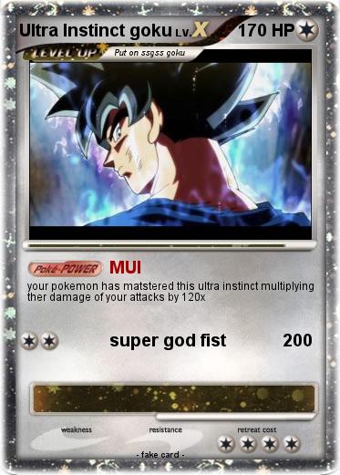 Pokemon Ultra Instinct goku