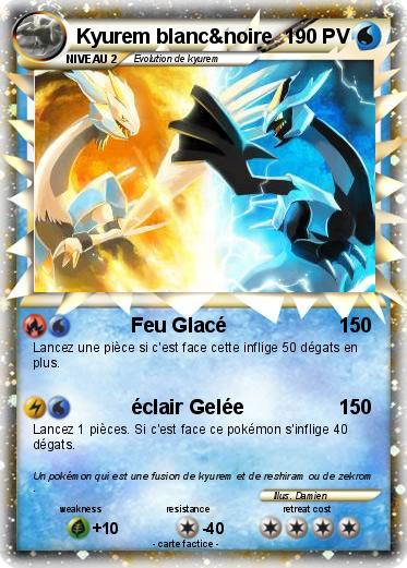 Pokemon Kyurem blanc&noire