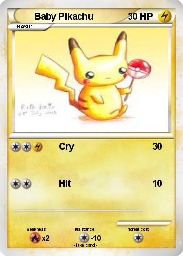 Pokemon Baby Pikachu