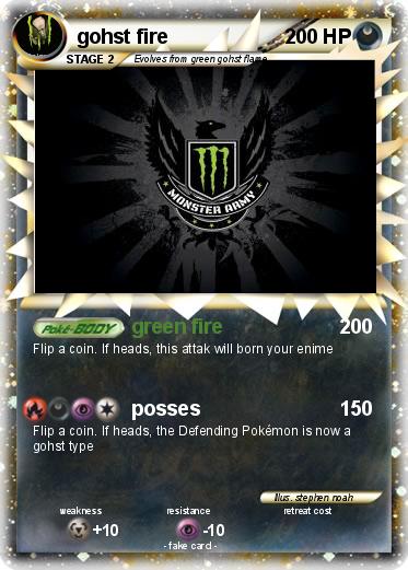 Pokemon gohst fire