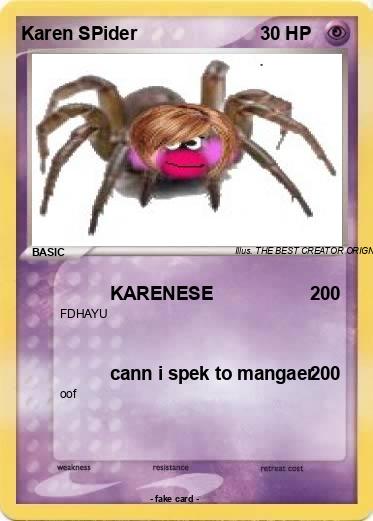 Pokemon Karen SPider