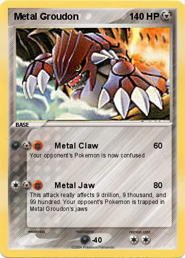 Pokemon Metal Groudon