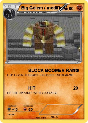 Pokemon Big Golem ( modified )