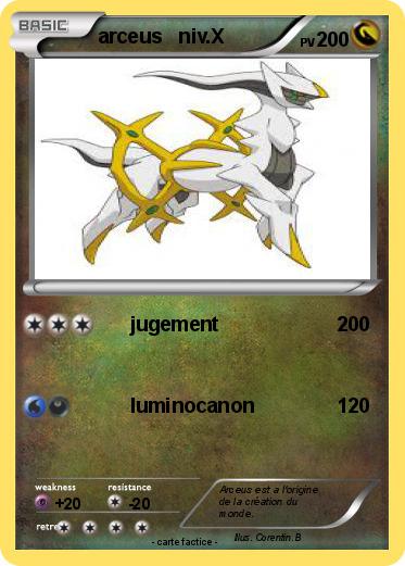 Pokemon arceus   niv.X