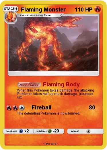 Pokemon Flaming Monster