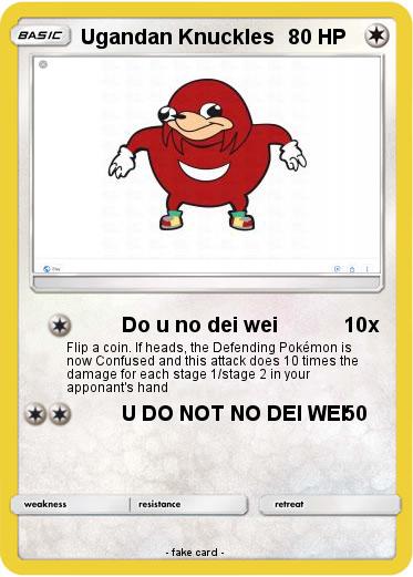 Pokemon Ugandan Knuckles