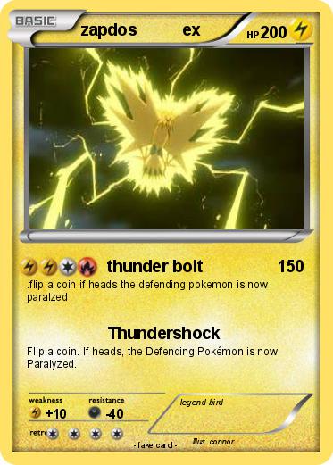 Pokemon zapdos          ex