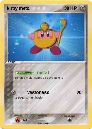 Pokemon kirby metal