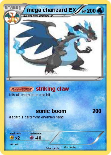Pokemon mega charizard EX