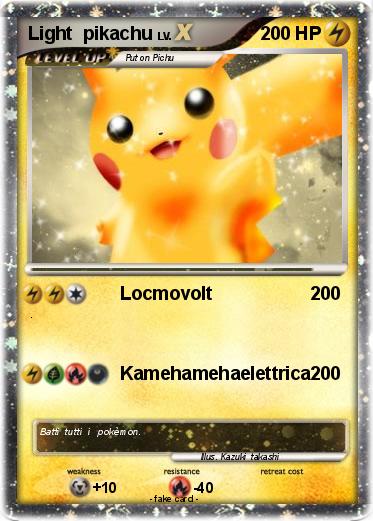 Pokemon Light  pikachu