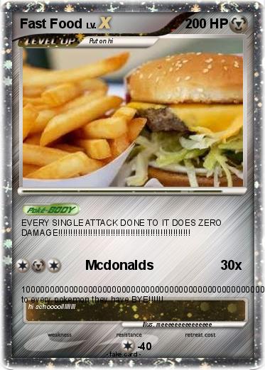 Pokemon Fast Food