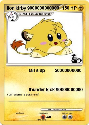 Pokemon lion kirby 9000000000000