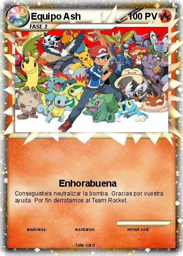 Pokemon Equipo Ash