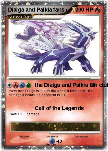Pokemon Dialga and Palkia fans
