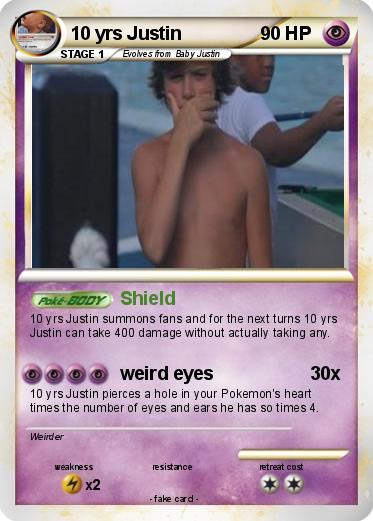 Pokemon 10 yrs Justin