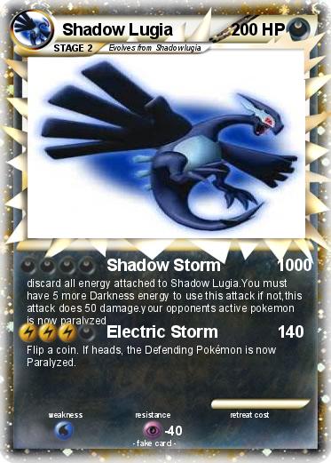 Pokemon Shadow Lugia