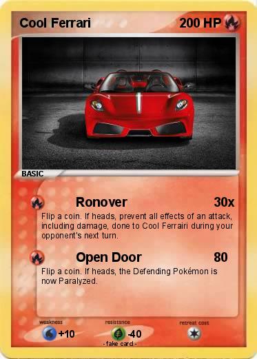 Pokemon Cool Ferrari
