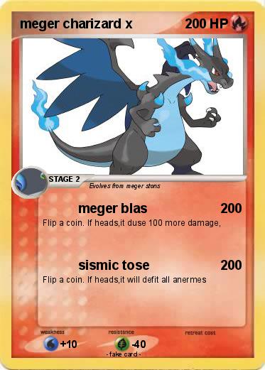 Pokemon meger charizard x