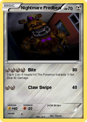 Pokemon Nightmare Fredbear