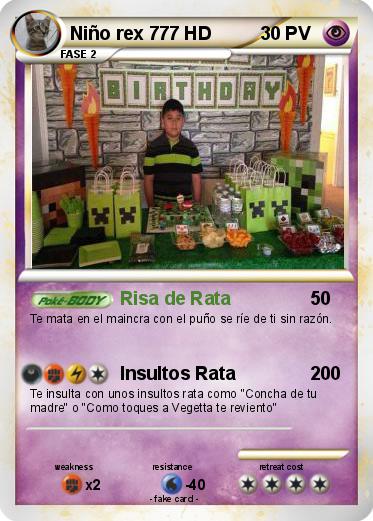 Pokemon Niño rex 777 HD
