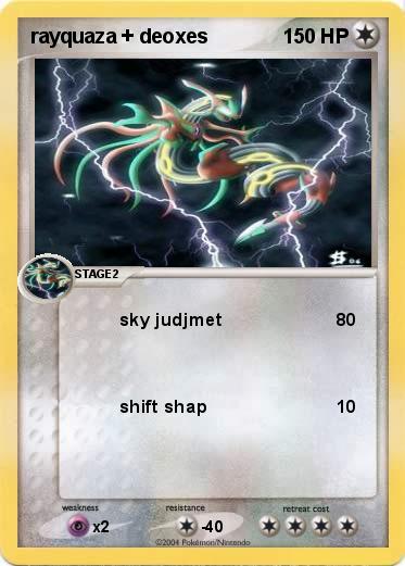 Pokemon rayquaza + deoxes