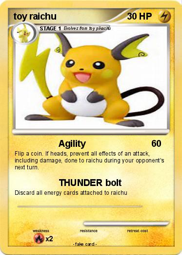 Pokemon toy raichu