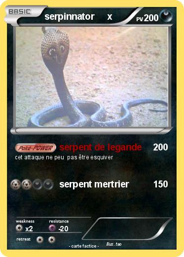 Pokemon serpinnator     x