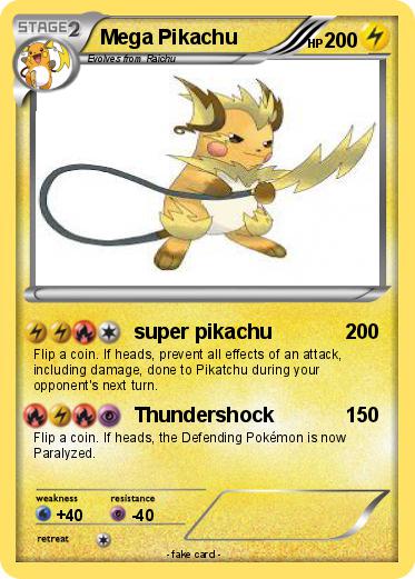 Pokemon Mega Pikachu
