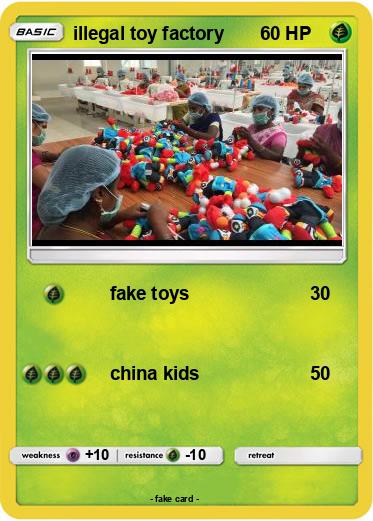 Pokemon illegal toy factory