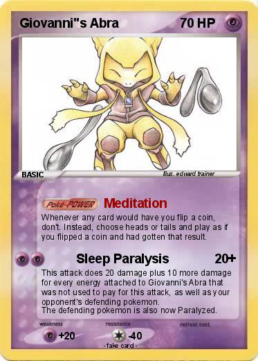 Pokemon Giovanni"s Abra