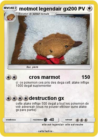 Pokemon motmot legendair gx