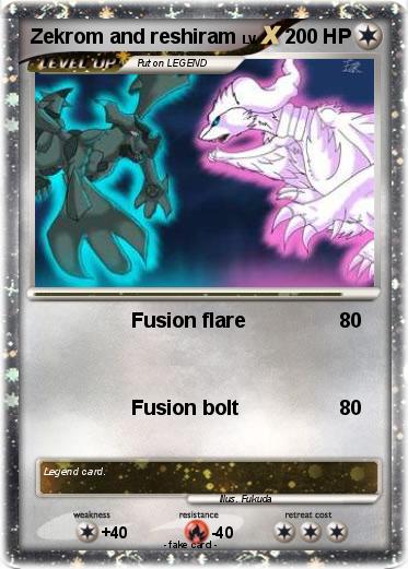 Pokemon Zekrom and reshiram