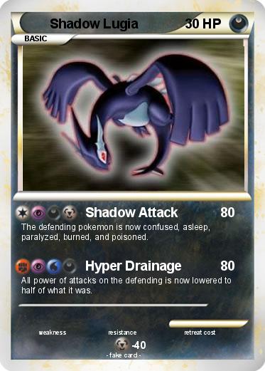 Pokemon Shadow Lugia