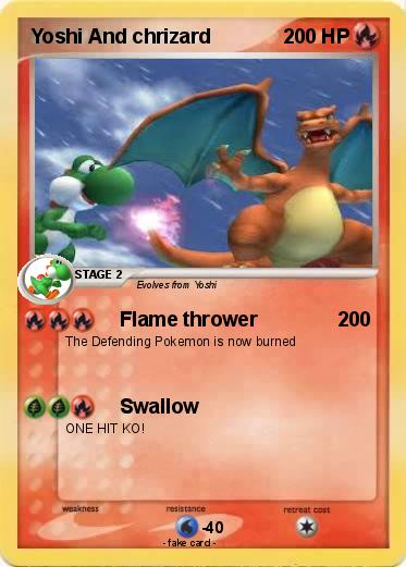 Pokemon Yoshi And chrizard
