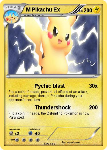 Pokemon M Pikachu Ex