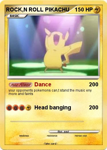Pokemon ROCK,N ROLL PIKACHU