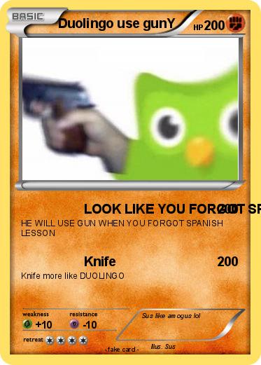 Pokemon Duolingo use gunY