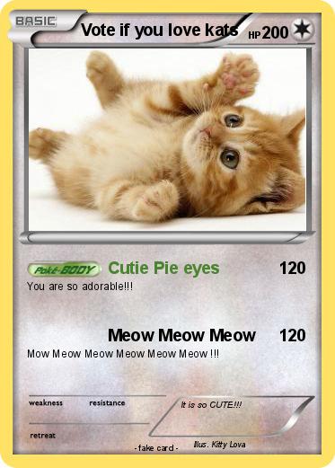 Pokemon Vote if you love kats