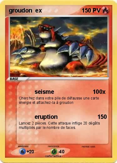 Pokemon groudon  ex