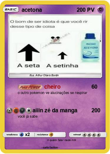 Pokemon acetona