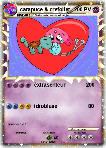 Pokemon carapuce & crefollet