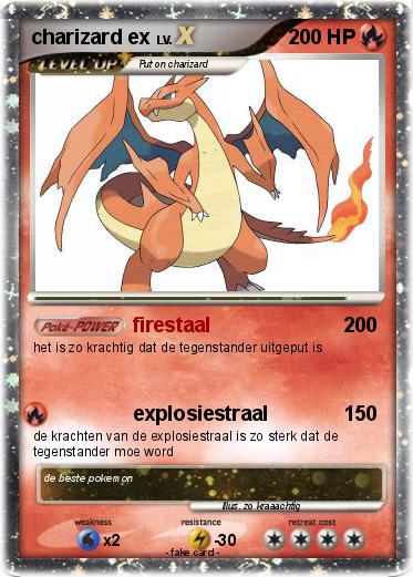 Pokemon charizard ex